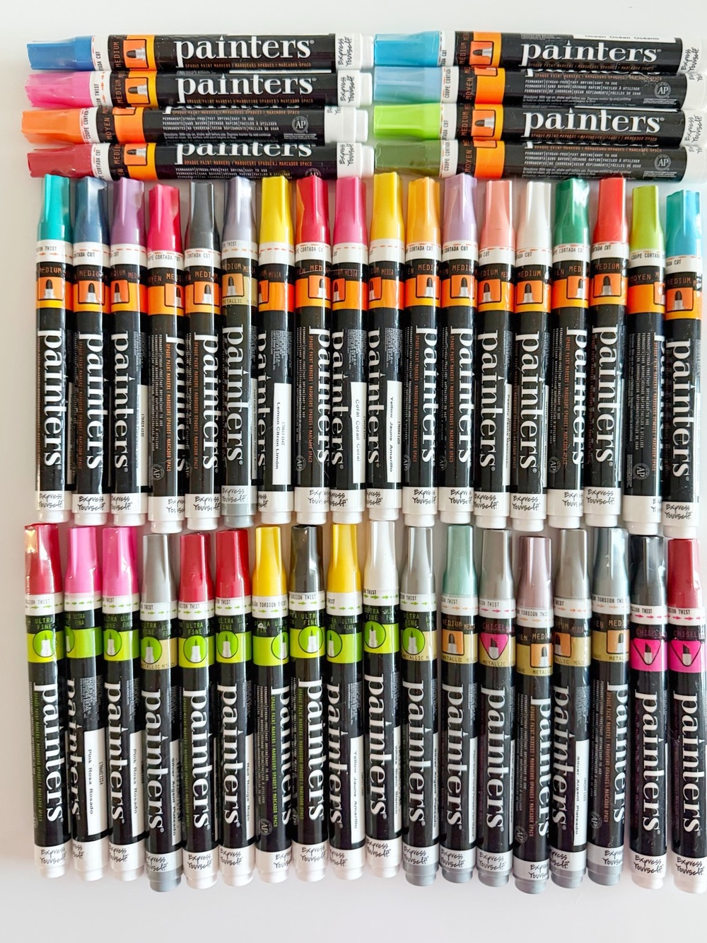 NEW unopened Set of 44 Painters paint markers various thickness and color